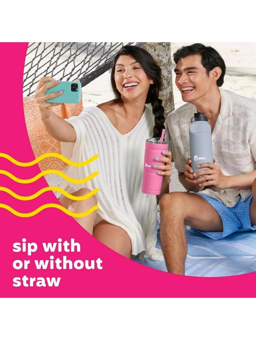 Bubba Envy-S Pink & Lavender 24oz Stainless Steel Tumbler w/ Straw 2 Pack - Picture 6 of 9